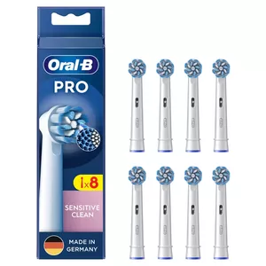 Toothbrush Heads Oral-B Sensitive Clean 8 pcs White