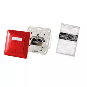 Сетевой модуль ShiverPeaks BS74280-R — 2× RJ-45, Cat6a, красный