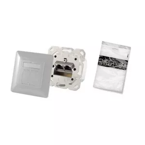 Розетка ShiverPeaks BS74280-W — 2× RJ-45 Cat6a, белая