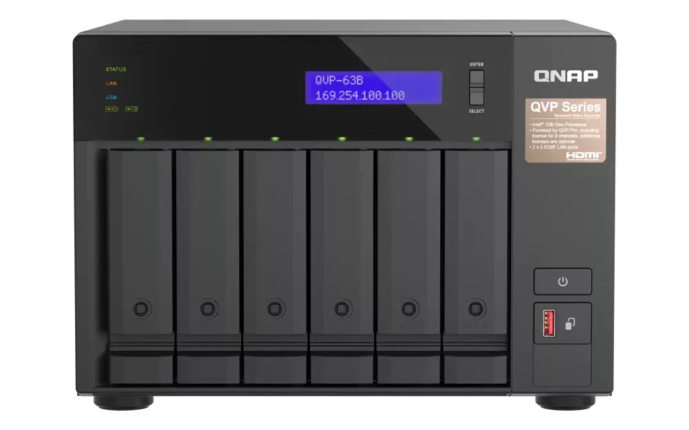 QNAP QVP-63B Tower NAS Storage Server Photo 2