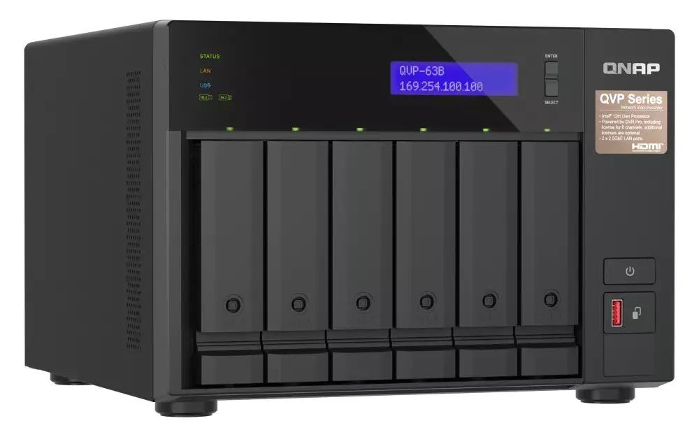 QNAP QVP-63B Tower NAS Storage Server Photo 3