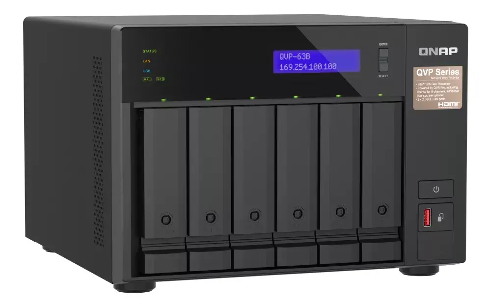 QNAP QVP-63B Tower NAS Storage Server Photo 5