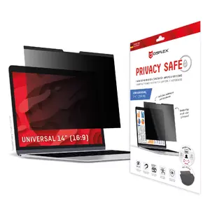 Displex PRIVACY SAFE magnetic 2-way privacy filter for Laptop 14'' 16:9