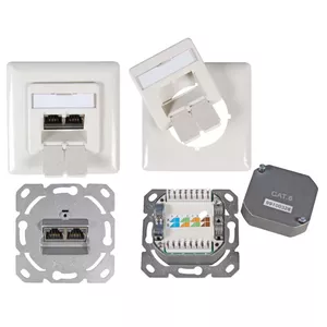 Socket outlet 2 x RJ-45 EFB Elektronik ET-25211.2V1