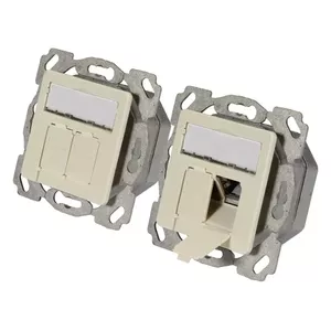 Socket outlet 2 x RJ-45 EFB Elektronik ET-25130.1V1