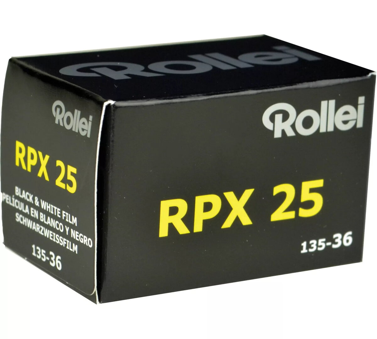 35 mm melnbalta negatīvplēve Rollei RPX
