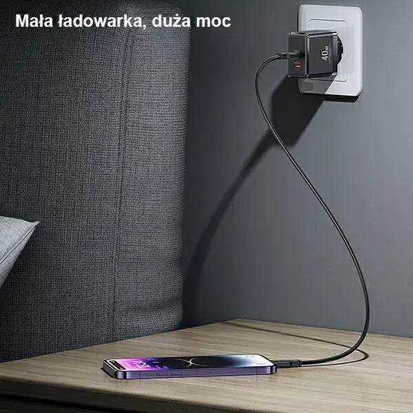 Сетевое зарядное usams T54 — 2x USB-C, 40 Вт PD Photo 4
