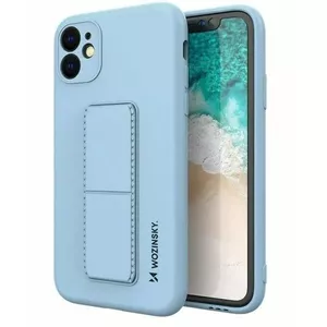 Wozinsky iPhone 12 Silicone Case with Stand Blue
