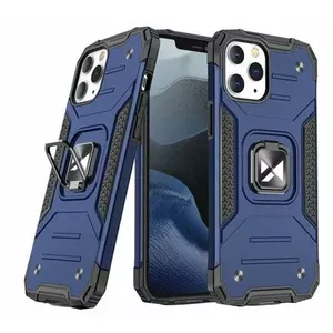Aizmugurējais vāciņš Wozinsky Apple iPhone 13 Pro Ring Armor Case Kickstand Tough Rugged Cover Blue