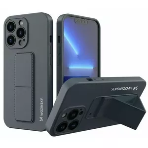 Kickstand Case Wozinsky for iPhone 13 Pro Max — silicone, Navy Blue