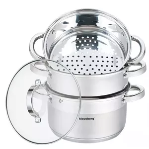 Tvaika katls Klausberg — tērauds, komplekts 4 gab., Ø20 cm, tilpums 3,1 l