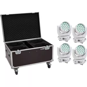 Прожектор типа moving head wash EUROLITE TMH-X4 4× LED с кейсом на колёсах