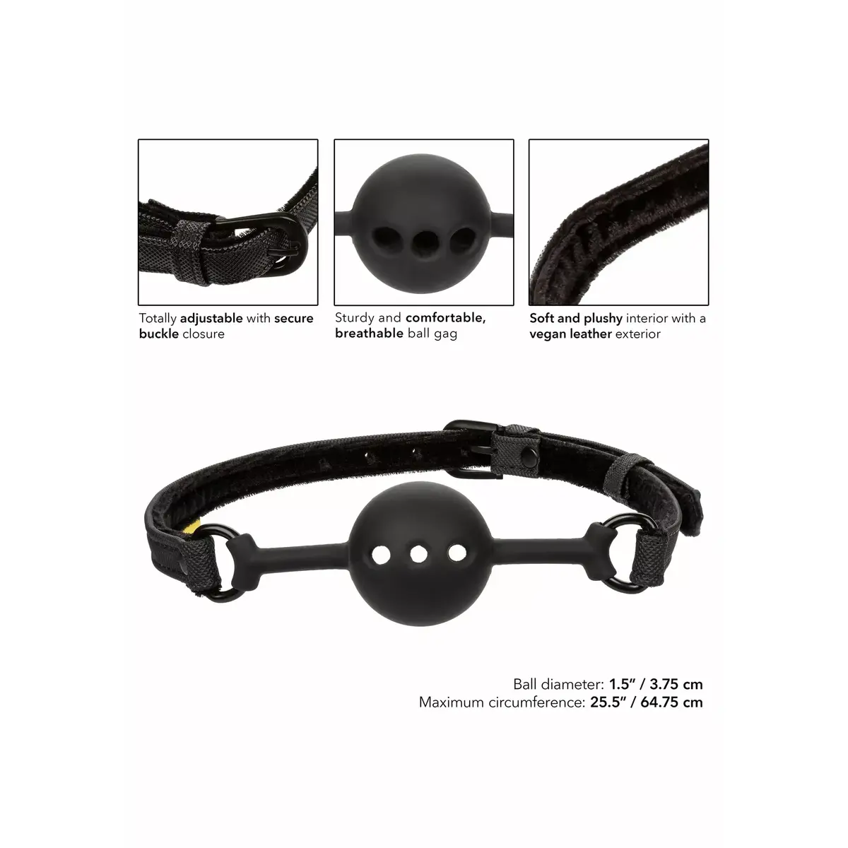 Кляп-шар California Exotics Boundless Breathable Adjustable Photo 9