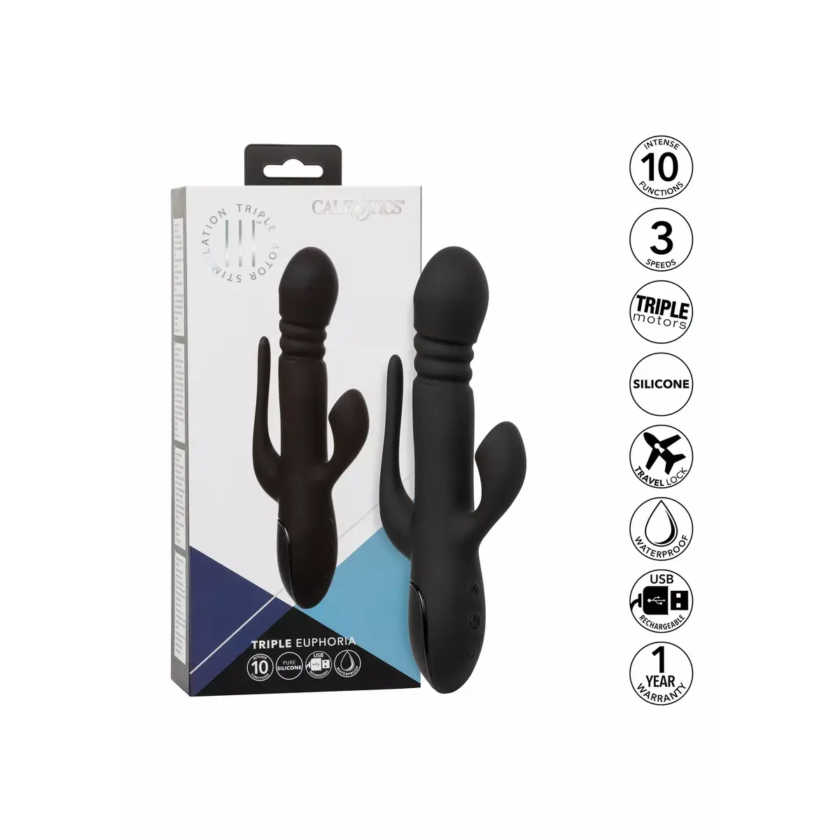 Вибратор CALEXOTICS Triple Euphoria Photo 10