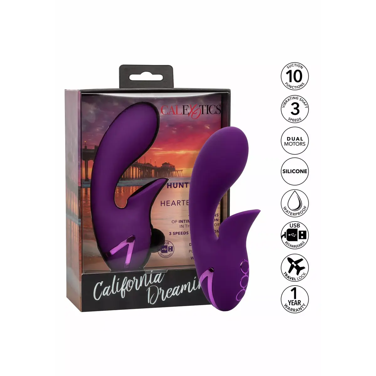 Вибратор CALEXOTICS HUNTINGTON BEACH HEARTBREAKER STIMULATOR Photo 13