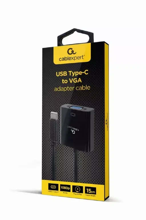 Cablexpert USB-C uz VGA adapters A-CM-VGAF-01 Photo 2