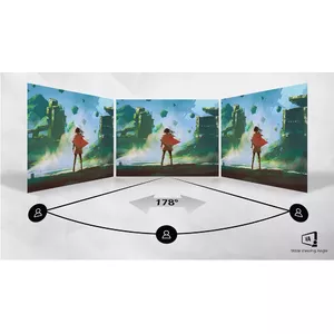 VA display delivers awesome images with wide viewing angles