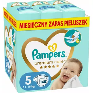 Pampers Premium Care 5 autiņbiksītes, 11-16 kg, 148 gab.