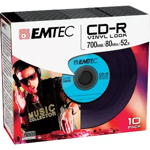 CD-R Emtec Vinyl Look 700 MB 10 pc(s)