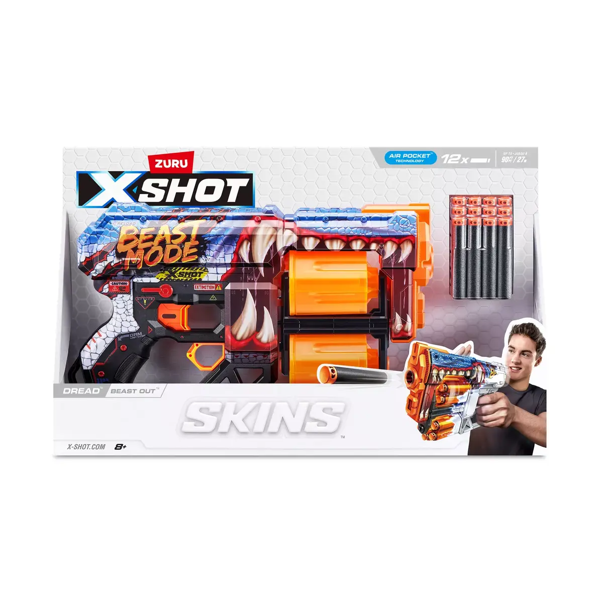 Игрушечный бластер ZURU XSHOT Skins Dread Dart Blaster Photo 5
