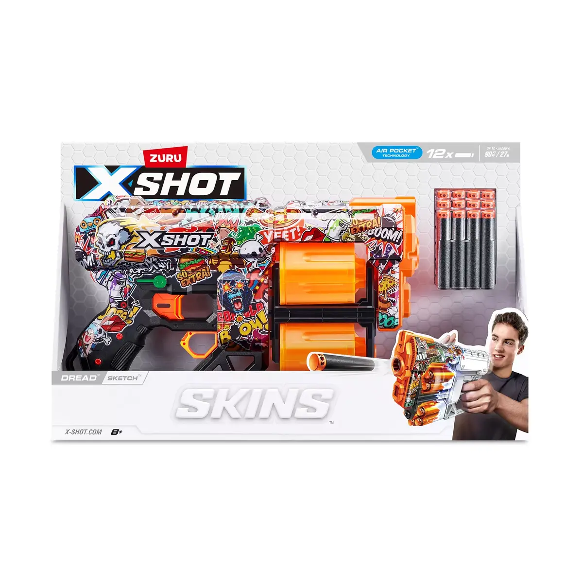 Игрушечный бластер ZURU XSHOT Skins Dread Dart Blaster Photo 9