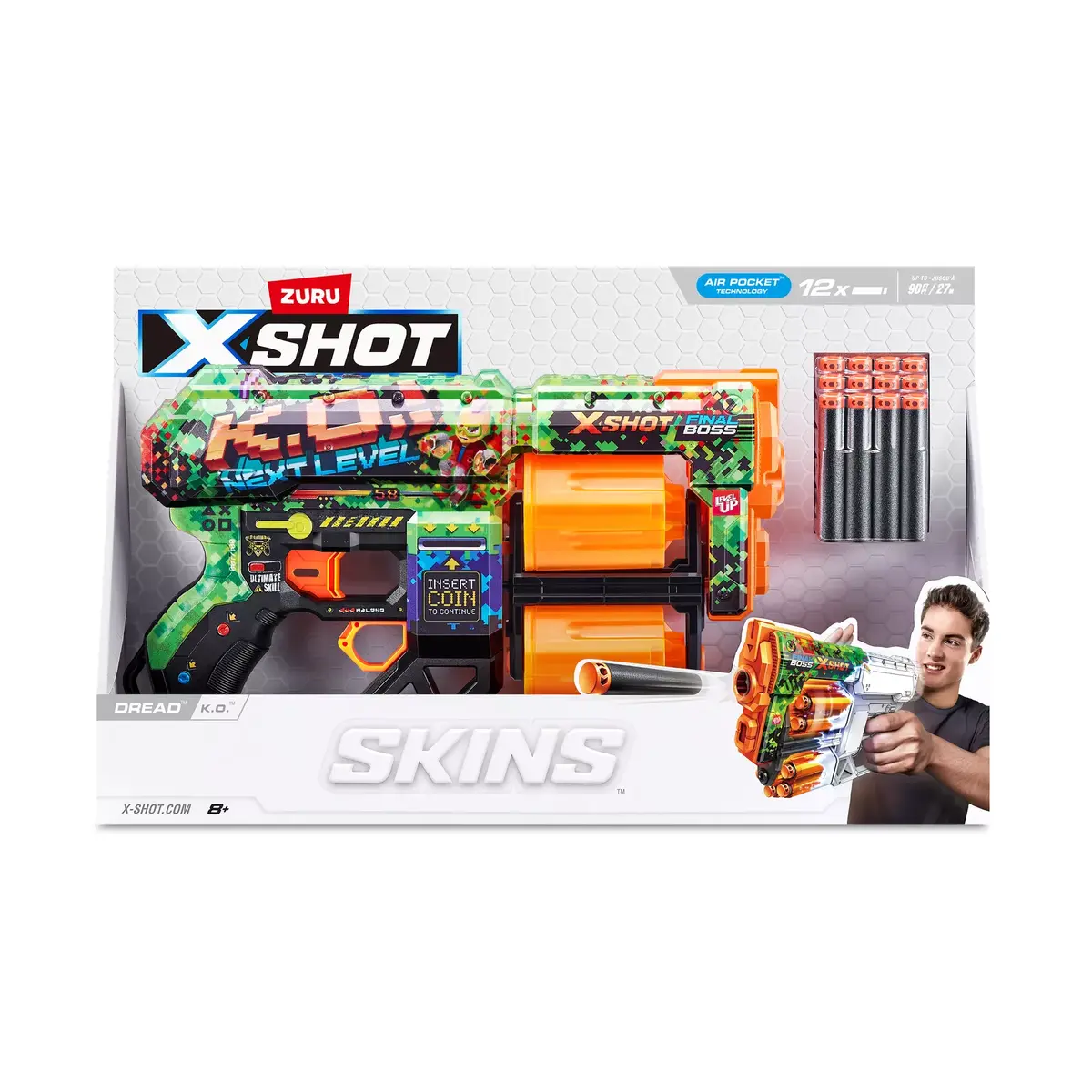 Игрушечный бластер ZURU XSHOT Skins Dread Dart Blaster Photo 11