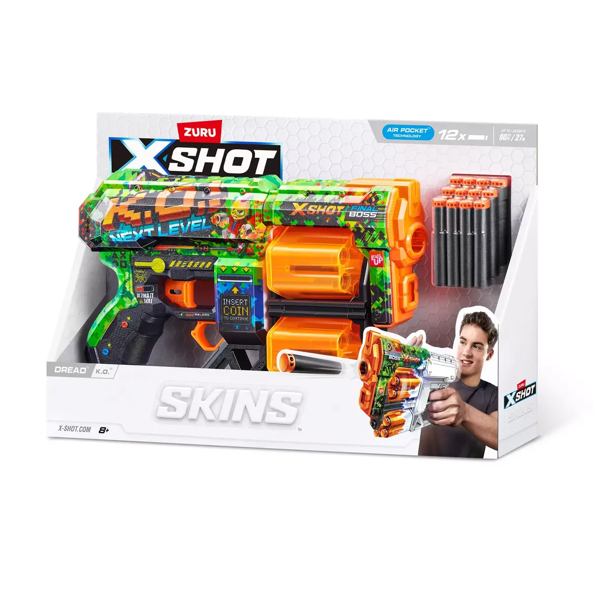 Игрушечный бластер ZURU XSHOT Skins Dread Dart Blaster Photo 12