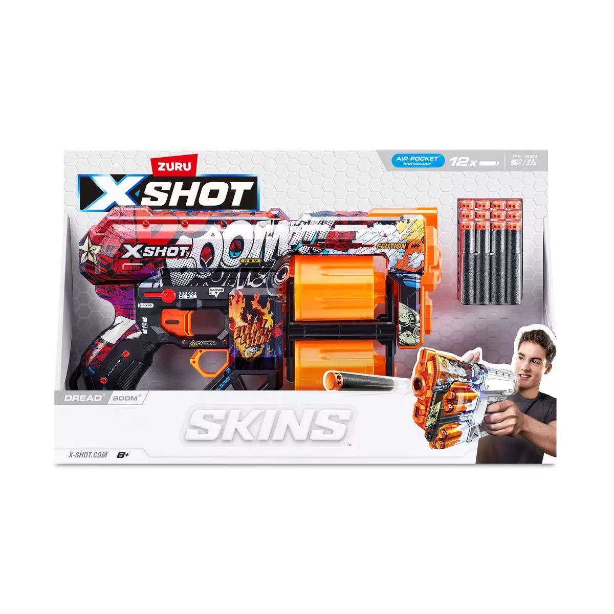 Игрушечный бластер ZURU XSHOT Skins Dread Dart Blaster Photo 16