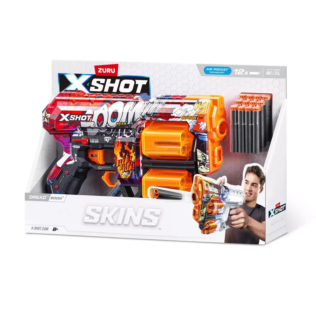 Игрушечный бластер ZURU XSHOT Skins Dread Dart Blaster Photo 17