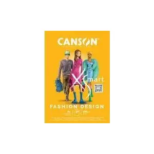 CANSON mācību bloks XS'MART FASHION DESIGN, DIN A4, ļoti balts un gluds papīrs, 30 lapas, 180 gsm, - 1 gabals (C32250P000)