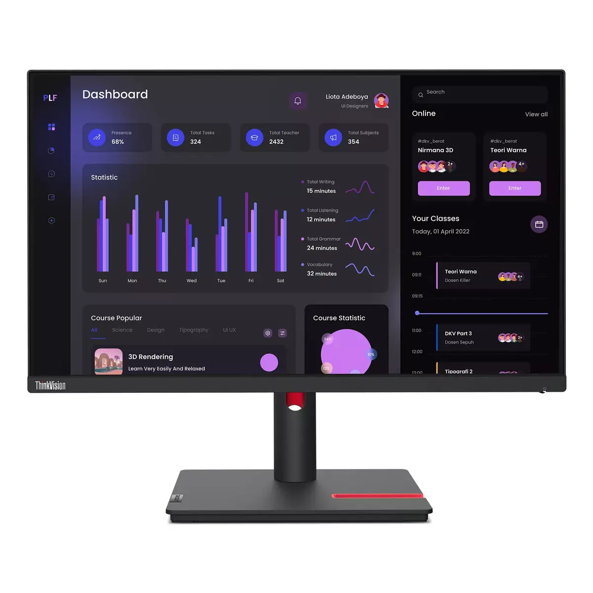 Monitors Lenovo ThinkVision T24i-30 Photo 5