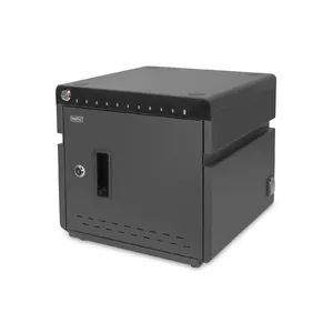 Pārnēsājamā ierīču pārvaldības kaste Digitus Mobilais galda uzlādes skapītis 10 klēpjdatoriem/tabletēm līdz 13 collām USB-C