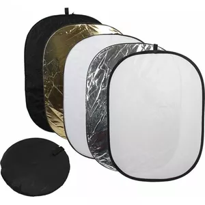 Рефлектор Massa Blenda Owalna 92x122 см 5-в-1 — овальный студийный отражатель с 5 поверхностями