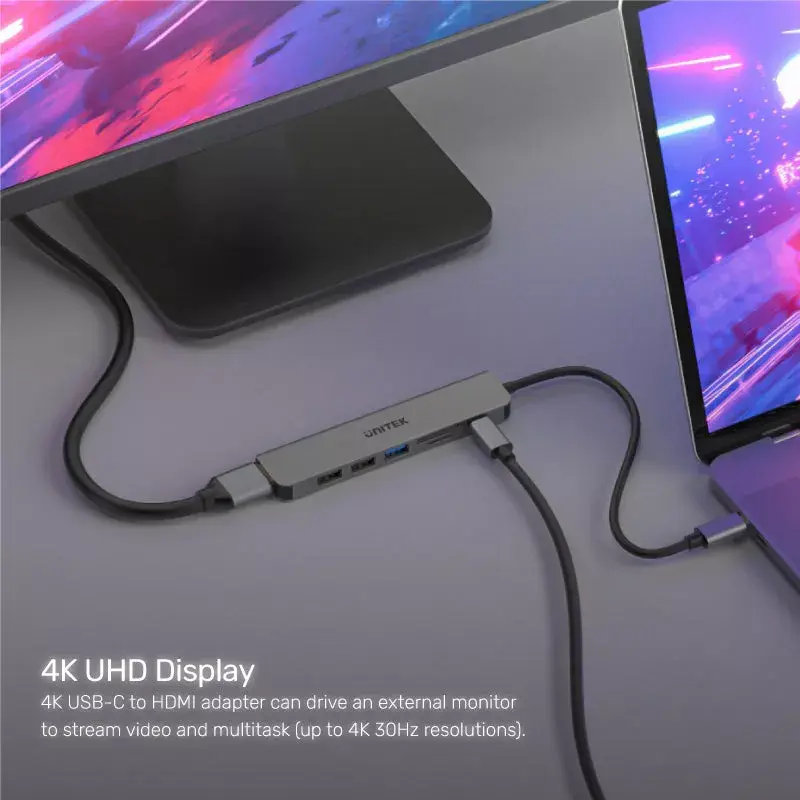 Unitek uHUB S7+ USB 3.2 Gen 1 Type-C хаб Photo 4
