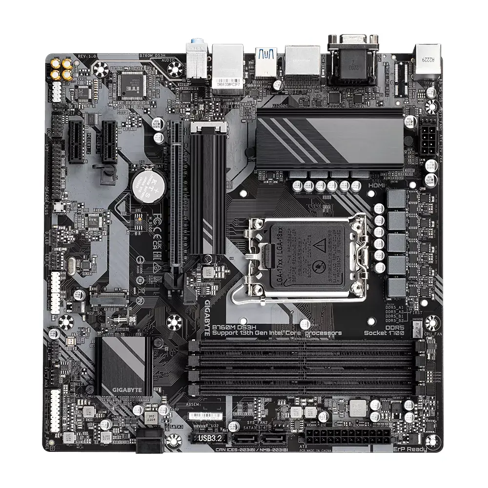 Pamatplate GIGABYTE B760M DS3H, B760M Photo 4