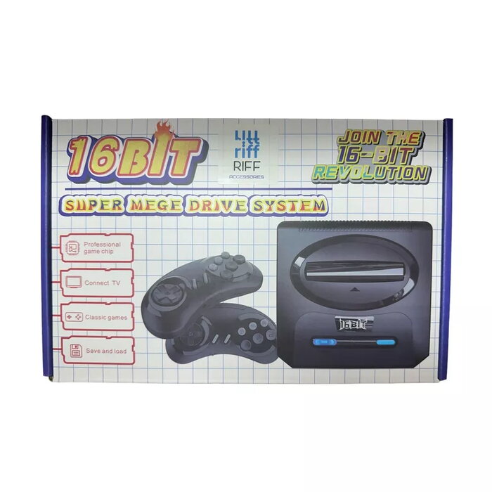 Game Console Riff Super Mega Drive 16-bit