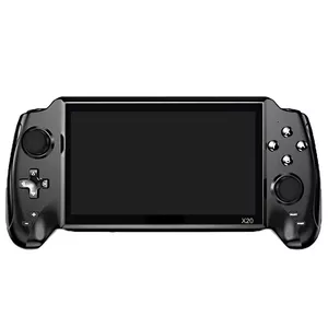 Riff X20 Black Hawk Mega 7-collu ekrāna Poratīvā Retro 3000in1 8-64bit Spēļu konsole / +TV Melna