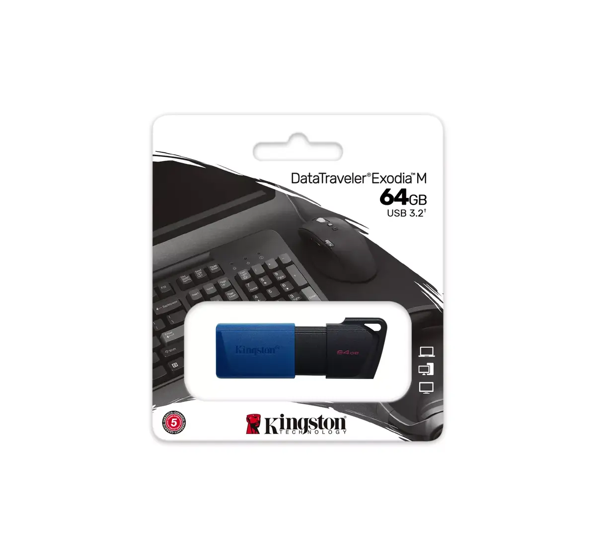 USB zibatmiņa Kingston 64GB Exodia M Photo 6