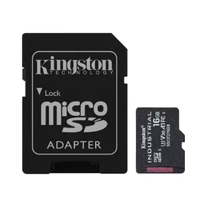 Kingston Technology Industrial 16 GB MicroSDHC UHS-I Klases 10