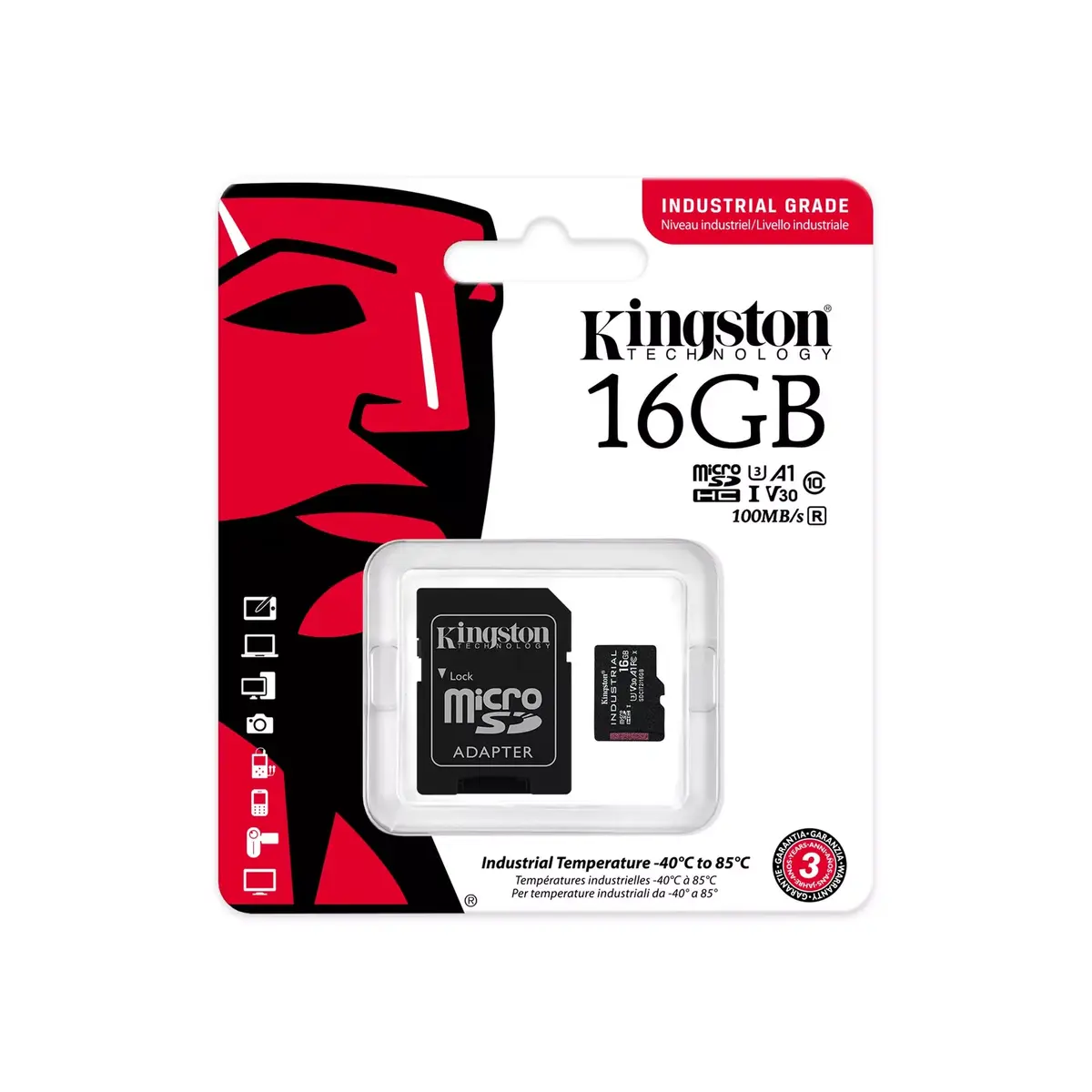 KINGSTON Industrial MicroSDHC 16 GB UHS‑I Photo 3