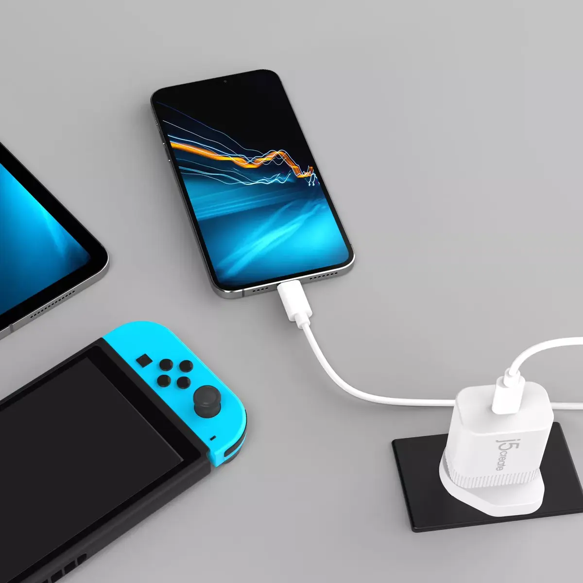 USB-C sienas lādētājs j5create JUP1420-FN 20W PD Photo 6