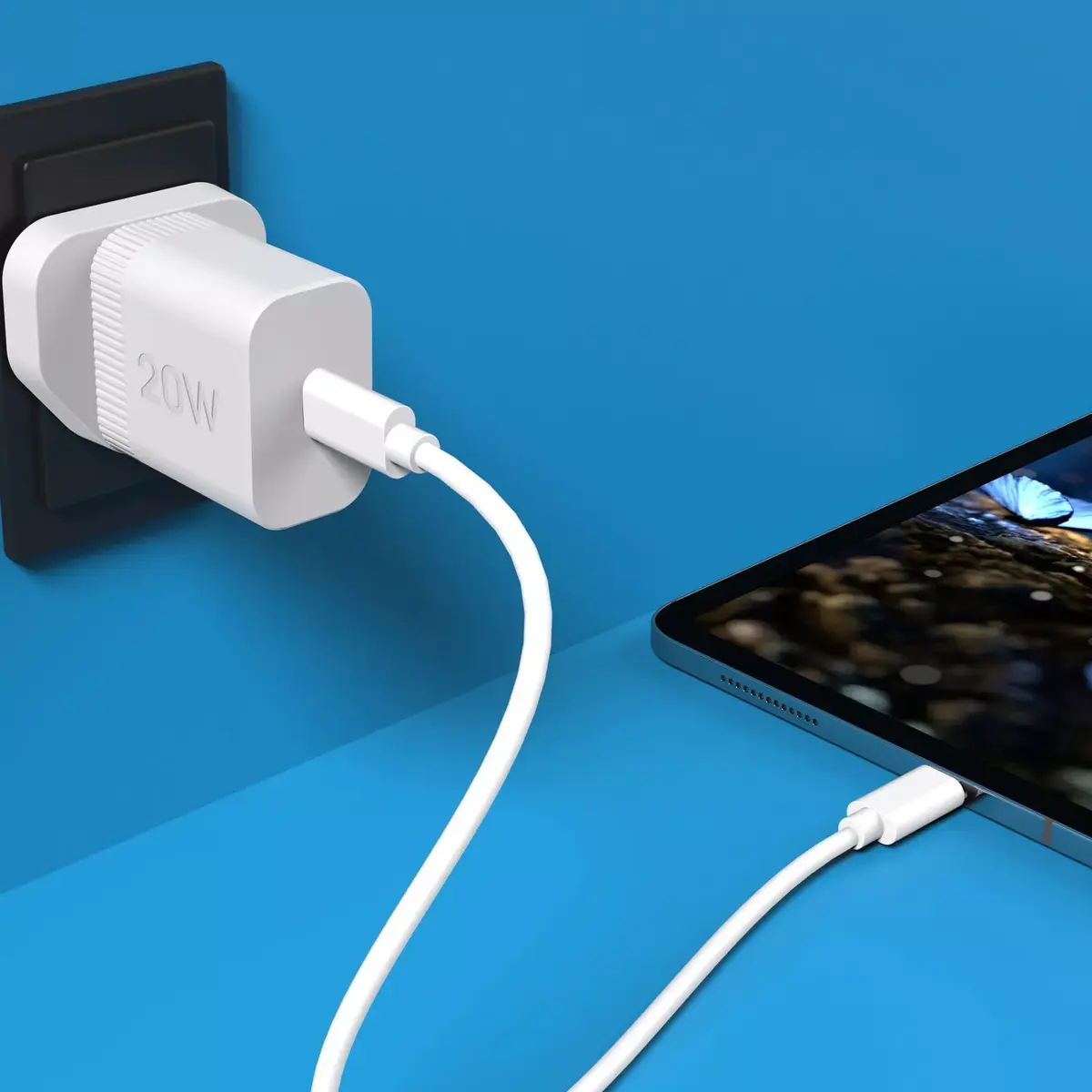 USB-C sienas lādētājs j5create JUP1420-FN 20W PD Photo 7