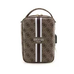 Smartphone bag GUESS GUHBP4RPSW brown printed stripes, compact protective pouch