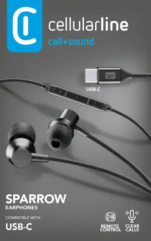 Проводная гарнитура USB-C Cellularline SPARROW Photo 2