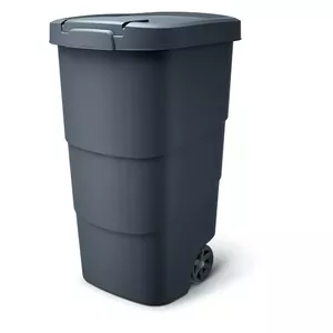 Waste container with lid and wheels Prosperplast NBWB110-S433 110L anthracite