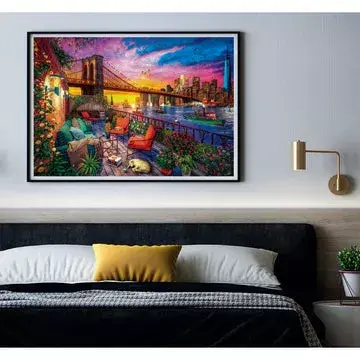 Puzlē Clementoni Manhattan Balcony Sunset 3000 Photo 3