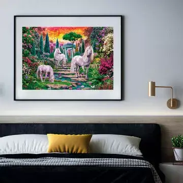 Clementoni Classical Garden Unicorns — 2000 daļas Photo 3