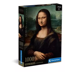 Пазл Clementoni Museum Collection Leonardo Mona Lisa 1000 шт., размер 500×700 мм