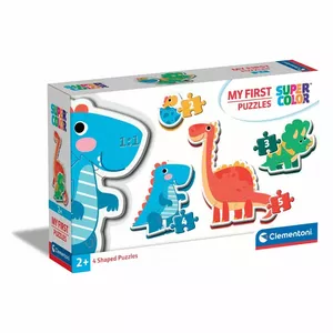 Пазл Clementoni Supercolor 20834 — фигурный пазл, 2 элемента, Динозавры, для возраста 2–3 года