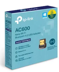 TP-Link Archer T2UB Nano AC600 Wi-Fi Bluetooth адаптер Photo 8